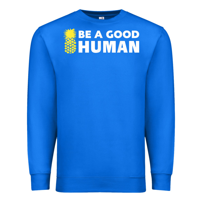 Be A Good Human Funny 21 Pineapple Premium Sweatshirt by linhVisuals | Teevron