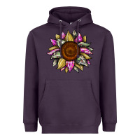 Plum sunflower camouflage Heavyweight Hoodie - JahusDesignShop