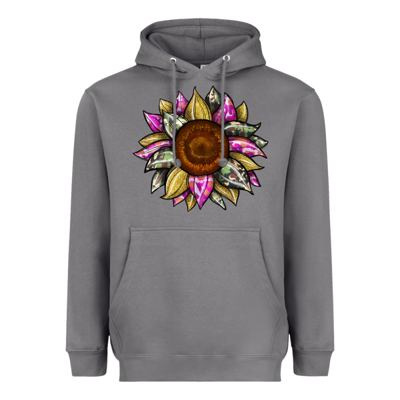 Sunflower Camouflage Heavyweight Hoodie by JahusDesignShop | Teevron