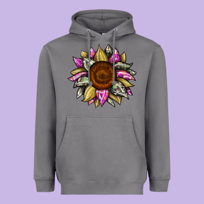 Sunflower Camouflage Heavyweight Hoodie Designed By Jahusdesignshop