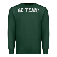 Sports Green go team! Premium Sweatshirt - linhVisuals