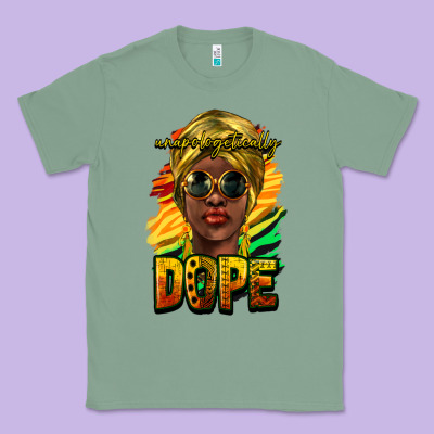 Unapologetically Dope Afro Classic Tee Designed By Howdyjamesfarm