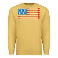 Antique Gold patriotic golf usa flag Premium Sweatshirt - linhVisuals