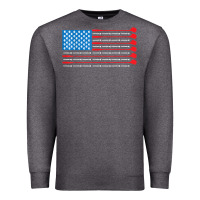 Charcoal Heather patriotic golf usa flag Premium Sweatshirt - linhVisuals