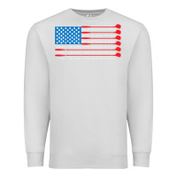 Dove Grey patriotic golf usa flag Premium Sweatshirt - linhVisuals