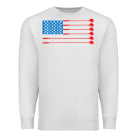 Oatmeal Heather patriotic golf usa flag Premium Sweatshirt - linhVisuals