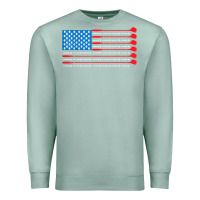 Seafoam patriotic golf usa flag Premium Sweatshirt - linhVisuals