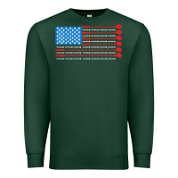 Sports Green patriotic golf usa flag Premium Sweatshirt - linhVisuals