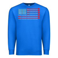 Patriotic Golf Usa Flag Premium Sweatshirt | Teevron