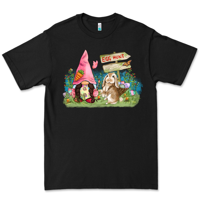 Easter Gnome And Rabbit Egg Hunt  Easter Day Premium Tee by CowGirlArtShop | Teevron