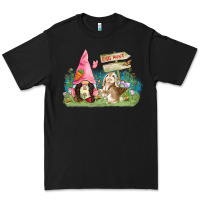 Black Easter gnome and rabbit egg hunt  Easter Day Premium Tee - CowGirlArtShop