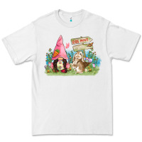 White Easter gnome and rabbit egg hunt  Easter Day Premium Tee - CowGirlArtShop