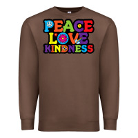 Chestnut peace love kindness Premium Sweatshirt - linhVisuals