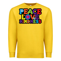 Lemon peace love kindness Premium Sweatshirt - linhVisuals