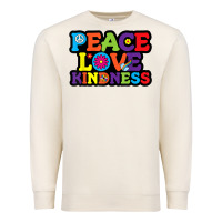 Sandshell peace love kindness Premium Sweatshirt - linhVisuals
