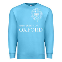 Ocean Blue university of #oxford Premium Sweatshirt - linhVisuals