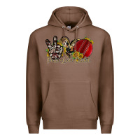 Chestnut peace love cricket Premium Hoodie - RacoonDesign