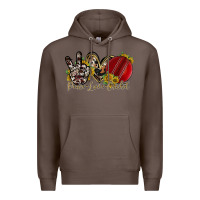 Coffee peace love cricket Premium Hoodie - RacoonDesign