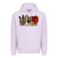 Lilac peace love cricket Premium Hoodie - RacoonDesign