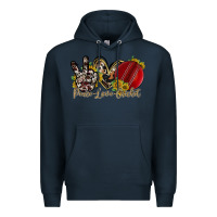 Navy peace love cricket Premium Hoodie - RacoonDesign