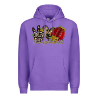 Purple peace love cricket Premium Hoodie - RacoonDesign