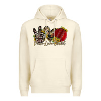 Sandshell peace love cricket Premium Hoodie - RacoonDesign