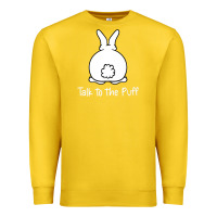 Lemon bunny talk to the puff premium Premium Sweatshirt - linhVisuals