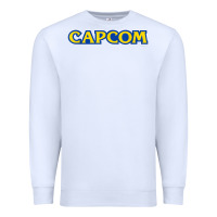 White capcom Premium Sweatshirt - linhVisuals