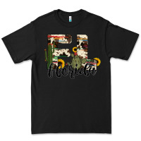 Black florida state cowhide serape cactus Premium Tee - RanaPortraitStore