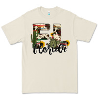 Bone florida state cowhide serape cactus Premium Tee - RanaPortraitStore