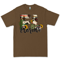Cacao florida state cowhide serape cactus Premium Tee - RanaPortraitStore