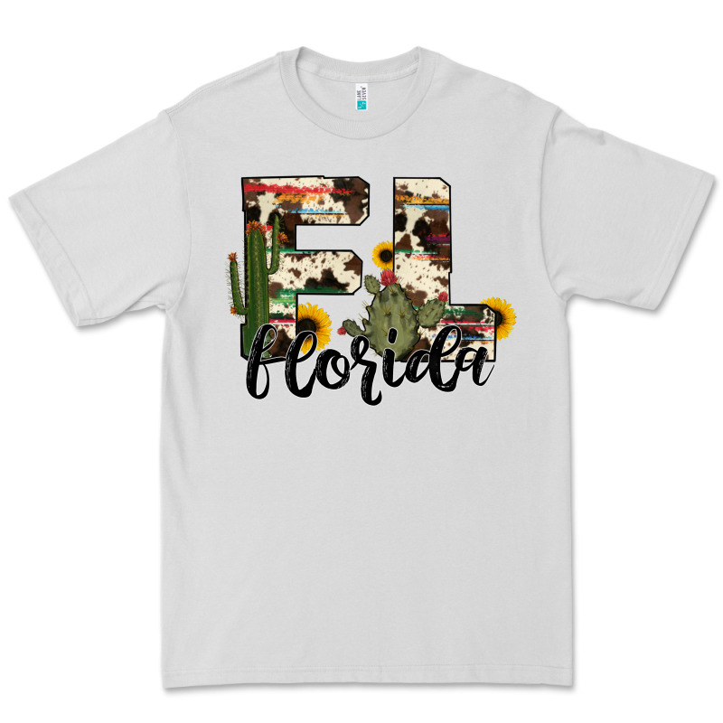 Florida State Cowhide Serape Cactus Premium Tee by RanaPortraitStore | Teevron