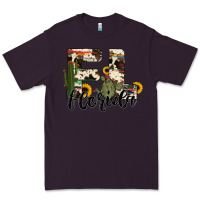 Plum florida state cowhide serape cactus Premium Tee - RanaPortraitStore