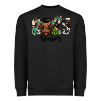 Black cow 2025 senior Heavyweight Sweatshirt - JahusDesignShop