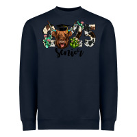 Navy cow 2025 senior Heavyweight Sweatshirt - JahusDesignShop