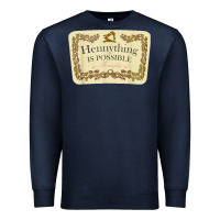 Navy hennything is possible Premium Sweatshirt - linhVisuals