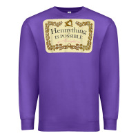 Purple hennything is possible Premium Sweatshirt - linhVisuals