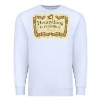 White hennything is possible Premium Sweatshirt - linhVisuals