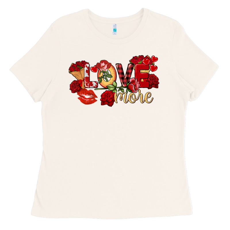 Love More Valentine's Day Ladies Tee by FaDigitalArtStudio | Teevron