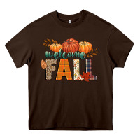 Chocolate Brown welcome fall Heavy Core Tee - CowGirlArtShop