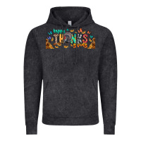 Vintage Black Happy thanksgiving Vintage Hoodie - CowhideDigitalArt