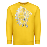 Lemon native american feather headdress indian chief tribes prid t shirt Premium Sweatshirt - linhVisuals