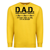 Lemon d.a.d. dads against diapers men's humor funny t shirt Premium Sweatshirt - linhVisuals