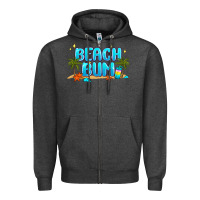 Charcoal Heather beach bum Zipper Hoodie - JahusDesignShop