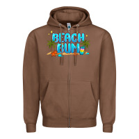 Chestnut beach bum Zipper Hoodie - JahusDesignShop