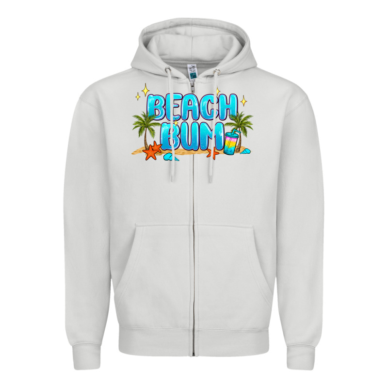 Beach Bum Zipper Hoodie by JahusDesignShop | Teevron