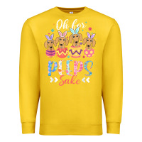 Lemon oh for peeps sake funny easter dachshund bunny ear egg t shirt Premium Sweatshirt - linhVisuals