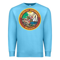Ocean Blue salisbury university vectorized Premium Sweatshirt - linhVisuals