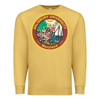 Antique Gold salisbury university vectorized Premium Sweatshirt - linhVisuals