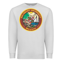 Dove Grey salisbury university vectorized Premium Sweatshirt - linhVisuals